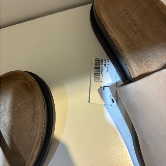 Vagabond Effie Sandal Slides Beige Suede 37 - Picture 4 of 6